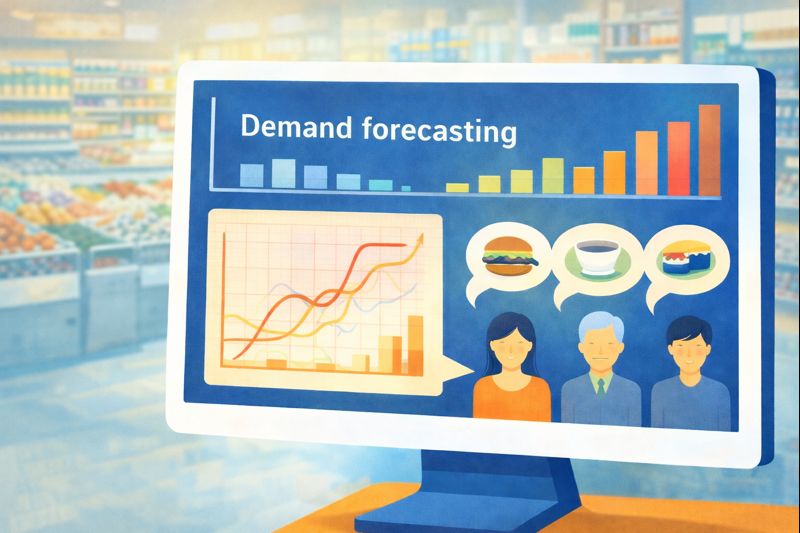AIで来客数・需要を予測、フードロス削減と顧客誘導を実現